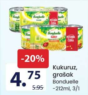 Kukuruz, grašak Bonduelle