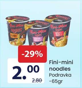 Fini-Mini noodles Podravka
