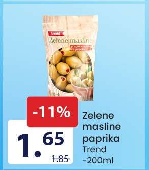 Zelene masline paprika