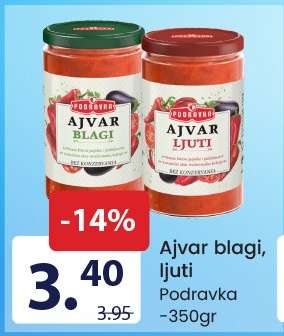 Ajvar blagi, ljuti