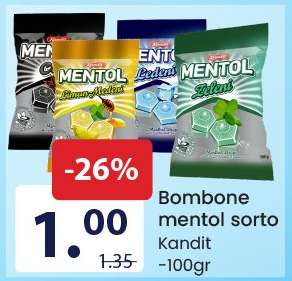 Bombone mentol sorto