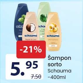 Šampon sorto Schauma