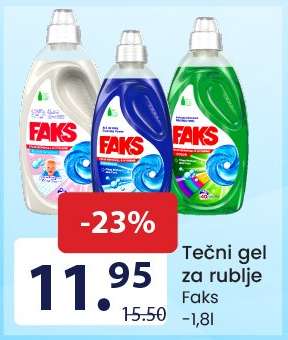 Tečni gel za rublje Faks