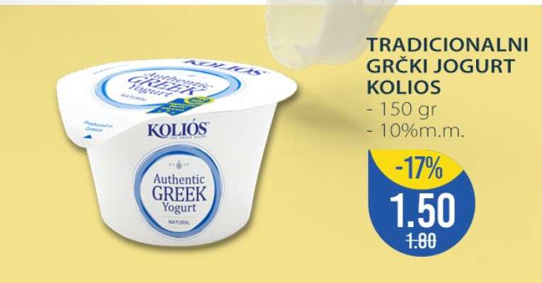 TRADICIONALNI GRČKI JOGURT KOLIOS