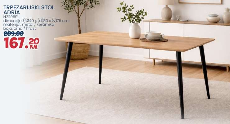 TRPEZARIJSKI STOL ADRIA