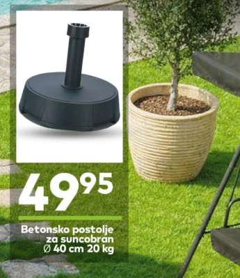 Betonsko postolje za suncobran