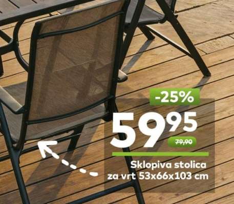 Sklopiva stolica za vrt