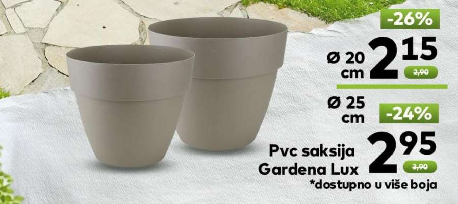 Pvc saksija Gardena Lux Ø 20 cm