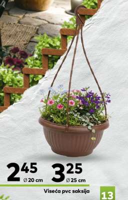 Viseća pvc saksija