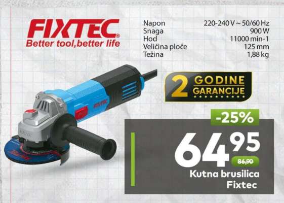 Kutna brusilica FIXTEC