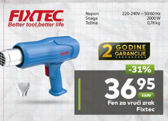 Fen za vrući zrak FIXTEC