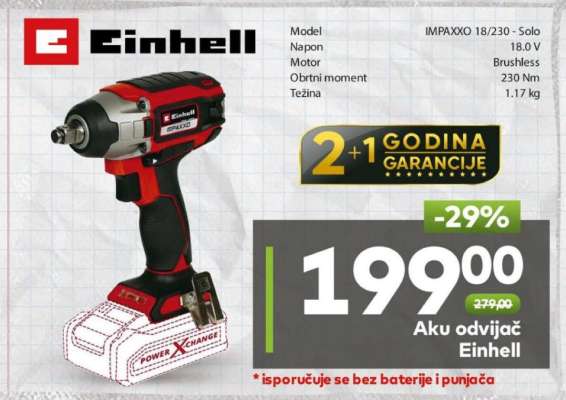 Aku odvijač Einhell
