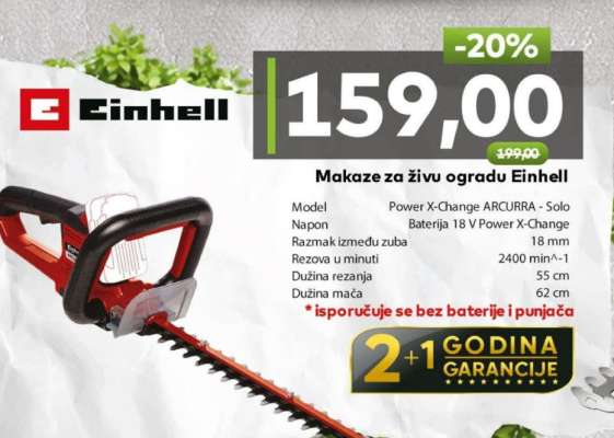 Makaze za živu ogradu Einhell