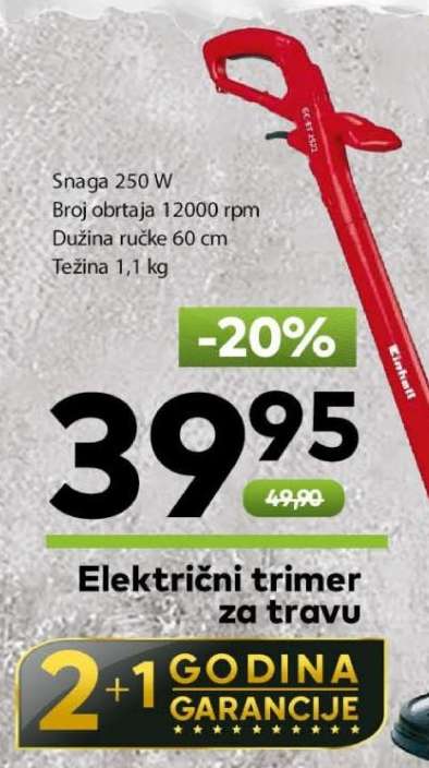 Električni trimer za travu