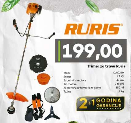 Trimer za travu Ruris