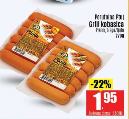Perutnina Ptuj Grill kobasica