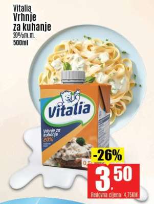 Vitalia Vrhnje za kuhanje