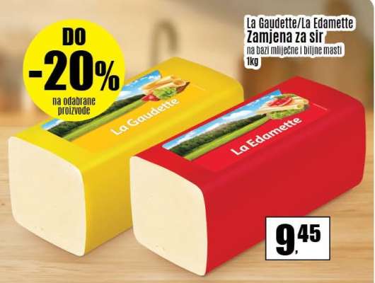 La Gaudette/La Edamette Zamjena za sir