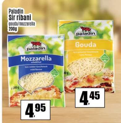 Paladin Sir ribani gouda/mozzarella 200g