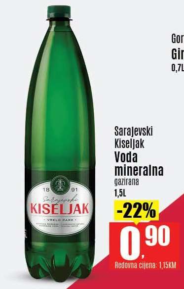 Sarajevski kiseljak Voda mineralna
