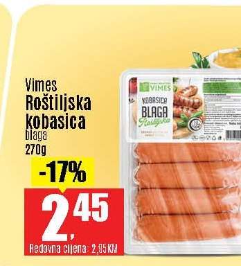 Vimes Roštiljska kobasica blaga