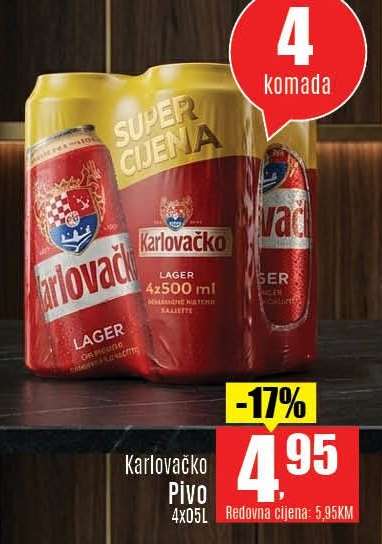 Karlovačko Pivo 4x0.5L