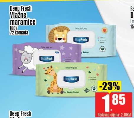 Deep Fresh Vlažne maramice