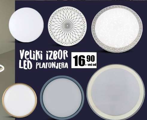 Veliki izbor LED plafonjera