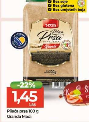 Pileća prsa 100 g Granda Madi