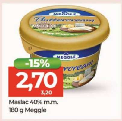 Maslac 40% m.m. 180 g Meggle