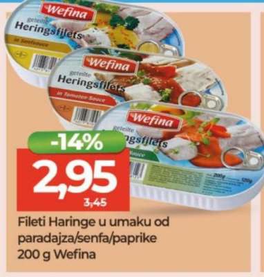 Fileti haringe u umaku od paradajza/senfa/paprike