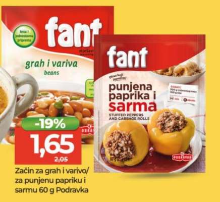 Fant grah i variva / punjena paprika i sarma