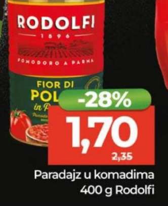 Paradajz u komadima 400 g Rodolfi
