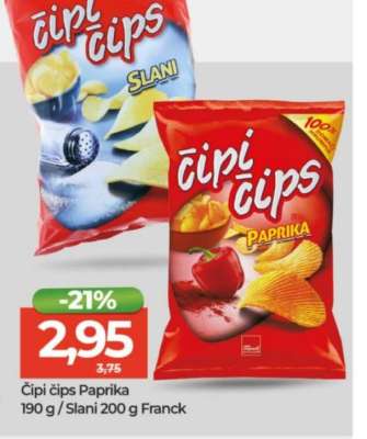 Čipi čips Paprika