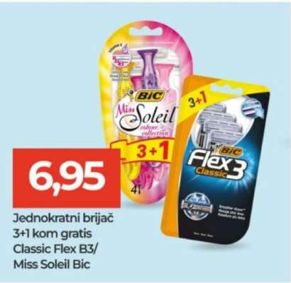 Jednokratni brijač Classic Flex B3/ Miss Soleil Bic