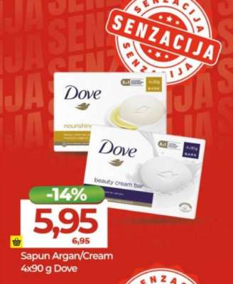 Sapun Argan/Cream 4x90 g Dove