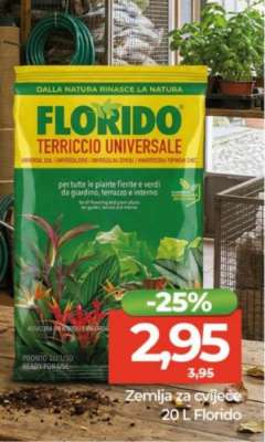Zemlja za cvijeće 20 L Florido