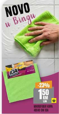 MIKROFIBER KRPA 40X40 CM IDA
