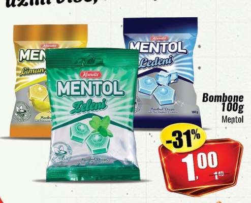 Kandit Mentol Bombone