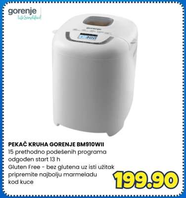 PEKAČ KRUHA GORENJE BM910WII