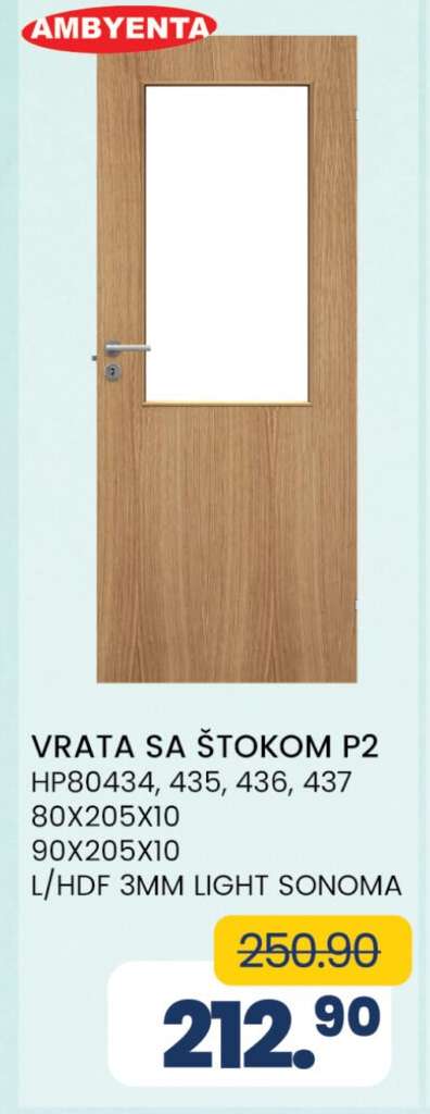 Vrata sa štokom P2