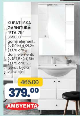 KUPATILSKA GARNITURA ETA 75