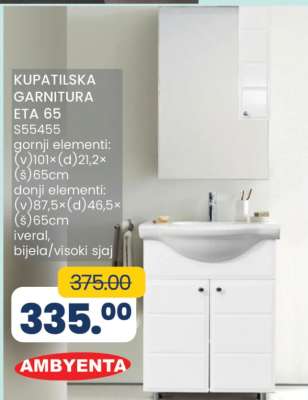 KUPATILSKA GARNITURA ETA 65