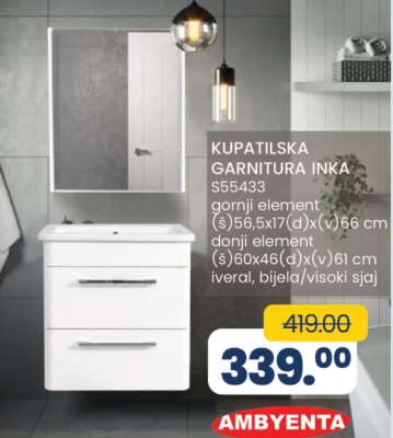 KUPATILSKA GARNITURA INKA