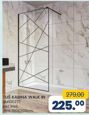 TUŠ KABINA WALK IN