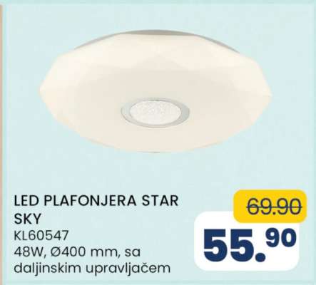 LED PLAFONJERA STAR SKY