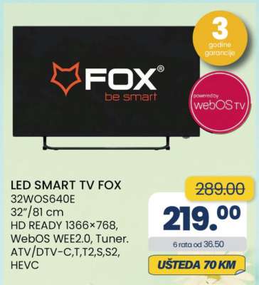 LED SMART TV FOX