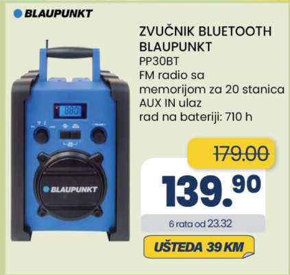 ZVUČNIK BLUETOOTH BLAUPUNKT