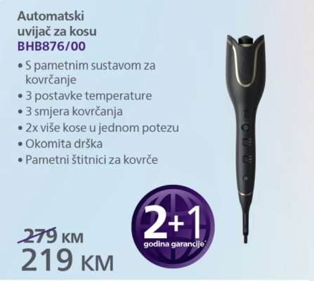 Automatski uvijač za kosu BHB876/00