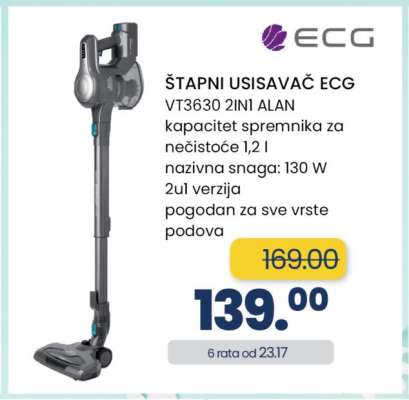 ŠTAPNI USISAVAČ ECG